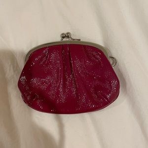 Coach Patent Purple Coin Pouch